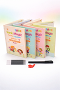 Magic Practice Copybook Number Tracing Book set for Preschool (4 Books+10 Refill+1 Pen+1 Grip