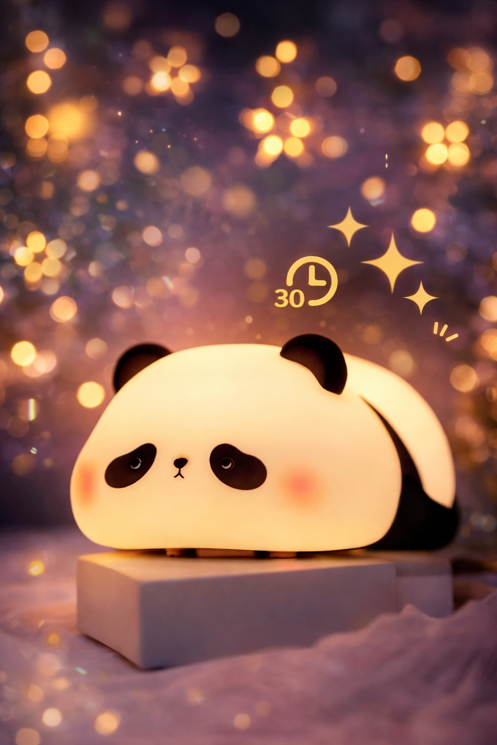 Cute Panda Silicone Night Lamp – Soft Touch, Adjustable Brightness, Kids Safe