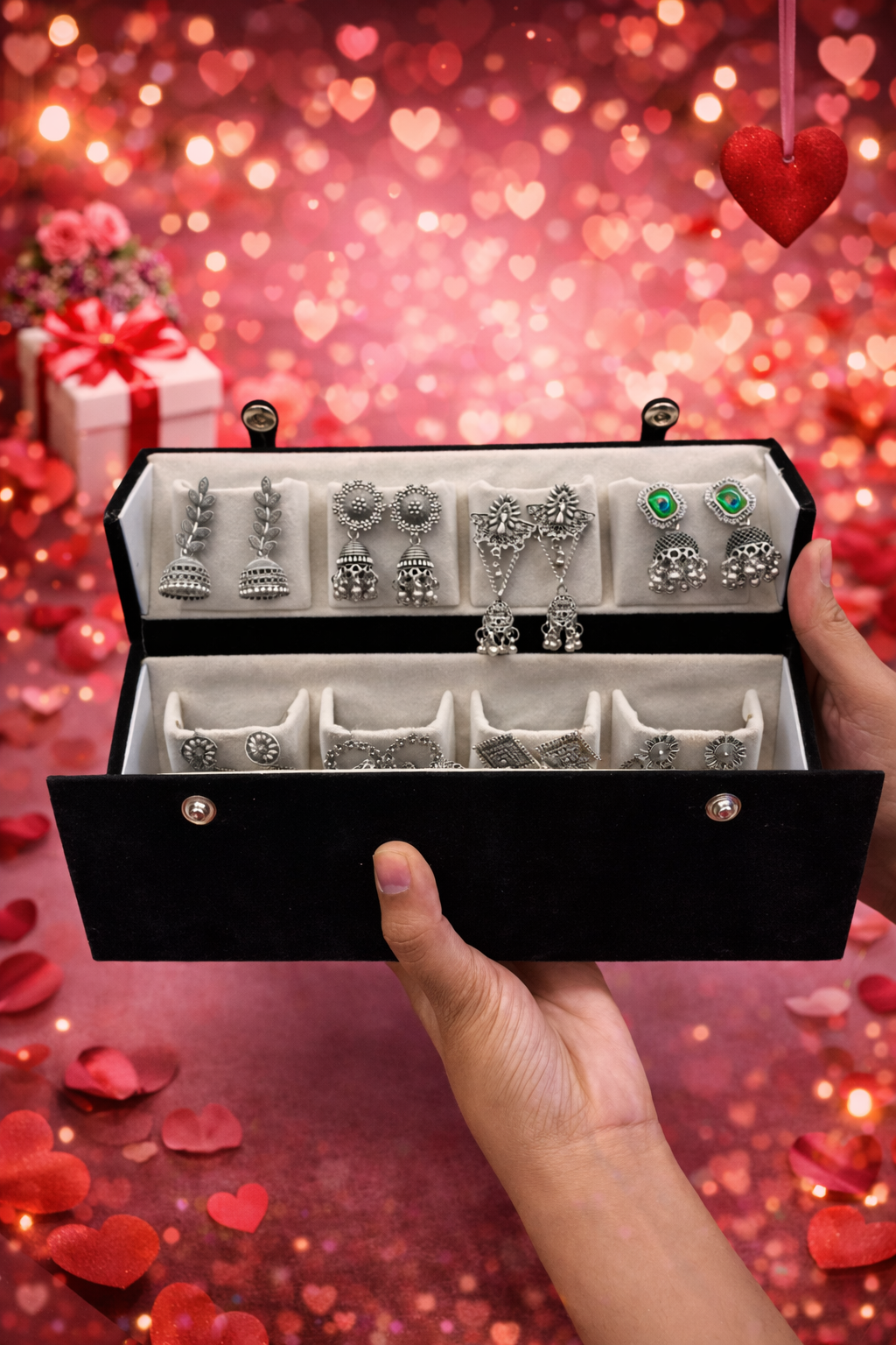 16 set of random earings jumkaa with premium box